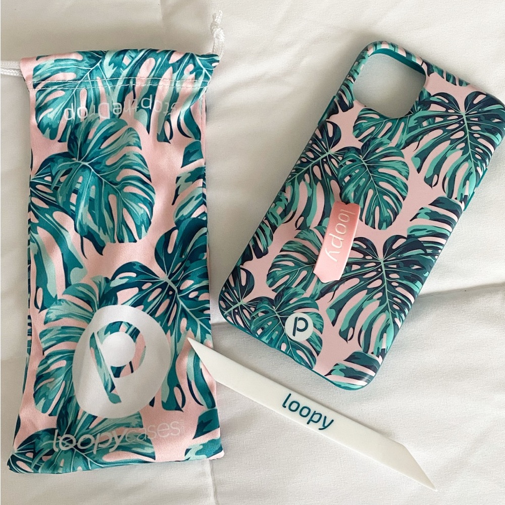 Loopy iPhone 11 Pro Max (pink monstera)